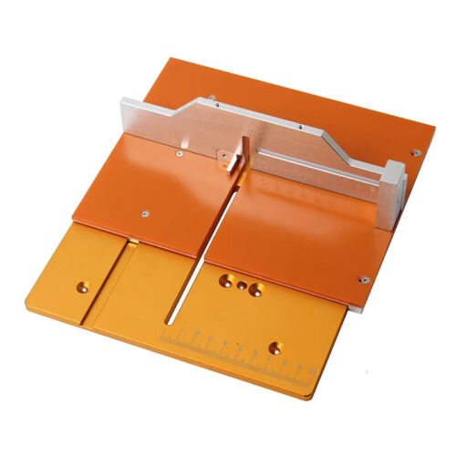 Mini Router Tavolo Inserto Piastra Utensili Lavorazione Legno Banco da Lavoro Seghetto Circolare Flip Cover - Foto 13 di 15