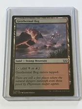 Geothermal Bog 278  MTG Duskmourn Commander 2024  Mint - 9.0 +  Non Foil Land