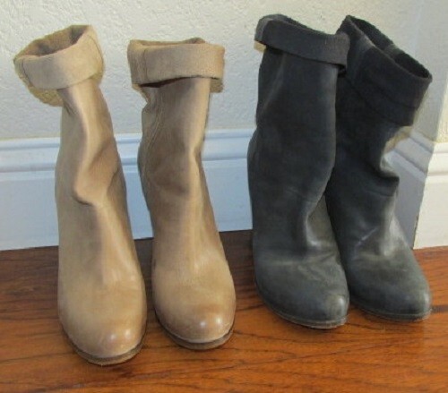 SET BESTEHEND AUS 2 SARTORE SEMELLE CUIR SLIPPER LEDER STIEFEL GR 39 MADE IN ITALY US 8,5 - Bild 3 von 12