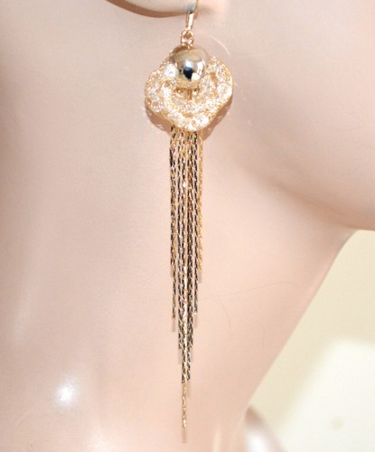 Guess system Abnormal ORECCHINI oro dorati donna fili pendenti bigiotteria cristalli eleganti F300 | eBay Guess system Abnormal ORECCHINI oro dorati donna fili pendenti bigiotteria cristalli eleganti F300 | eBay