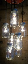 COKE COCA COLA Chandelier COKE & MASON JAR Ceiling Light Fixture Kitchen Light
