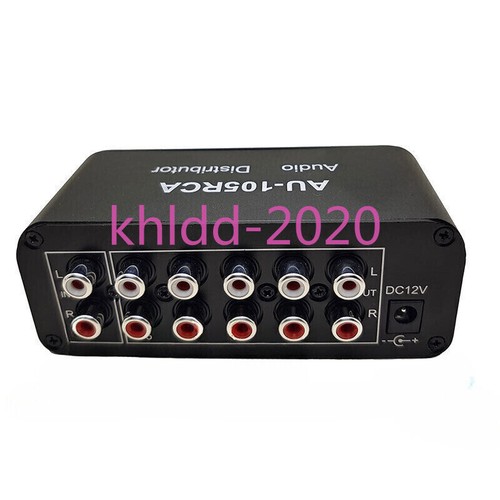 Mini 1-IN-5-OUT Audio Switcher Box HiFi Stereo RCA Audio Splitter / Selector - Picture 2 of 3