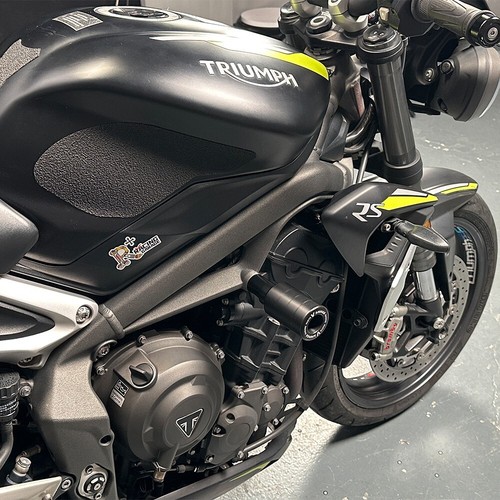 For Street Triple 765 RS R S 24 CNC Frame Sliders Guard Crash Falling Protector - Picture 5 of 8