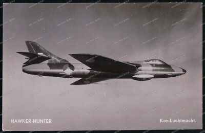 Foto-AK-Hawker-Hunter-Kon.Luchtmacht-Flugzeug-airplane-