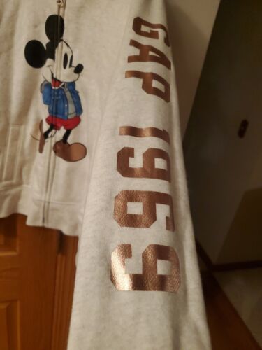 Gap Kids Disney Mickey Mouse Hoodie Sweatshirt Full Zip Jacket XL (12) - Picture 3 of 7