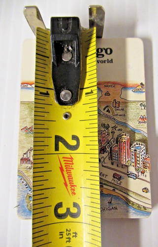 Vintage Chicago A View of the World Souvenir Refrigerator Magnet - Bild 5 von 5