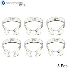 6 Endodontic Rubber Dam Clamp # EW Surgical Dental Instruments