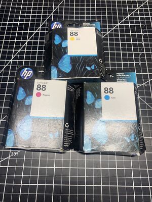 Genuine HP 88 Ink Cartridge 3 Pack for Officejet Pro L7480 L7400 L7500 L7550