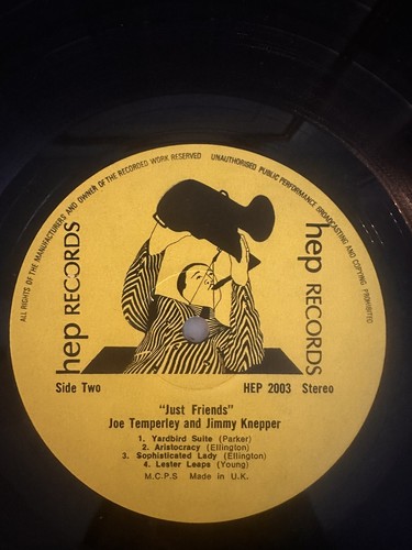 Just Friends Joe Temperley& Jimmy Knepper Vinyl LP  Hep 2003 Stereo UK  - Picture 6 of 7