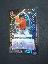 Jake Meyers 2022 PANINI OBSIDIAN ROOKIE AUTO 37/49 Card #OAJM
