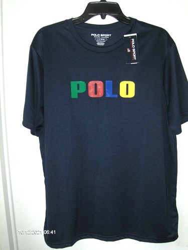 Polo Sport Ralph Lauren Men's Size L Performance T-shirt Navy - Picture 2 of 3