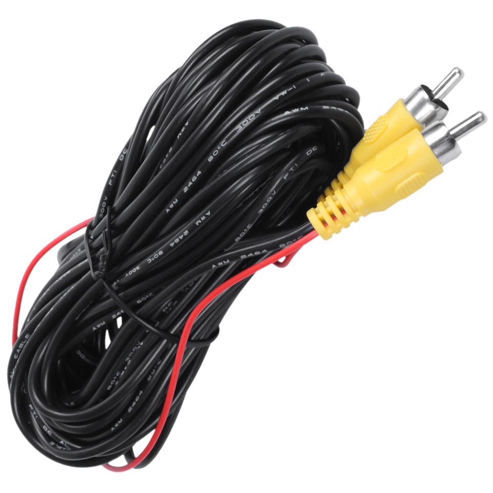 2X(Reverse Rear View Parking Camera Video Extension Cable Car Wire, 10