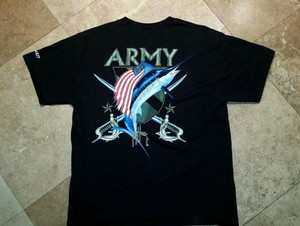 Guy-Harvey-Short-Sleeve-Army-Key-West-Graphic-Tee-Shirt-100-Cotton-Black-L