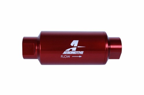 Aeromotive In-Line Filter - (AN-10) 10 Micron Microglass Element Red Anodize - Picture 3 of 10