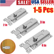 2/3/4inch Stainless Latch Sliding Silver Doors Lock Keyless Door Bolt For Doors