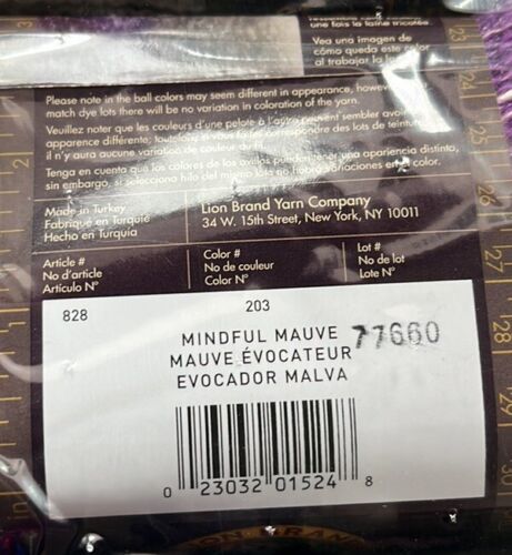 Lion Brand Shawl in a Ball Yarn "Mindful Mauve" 36 Skeins #1009 - Picture 4 of 5