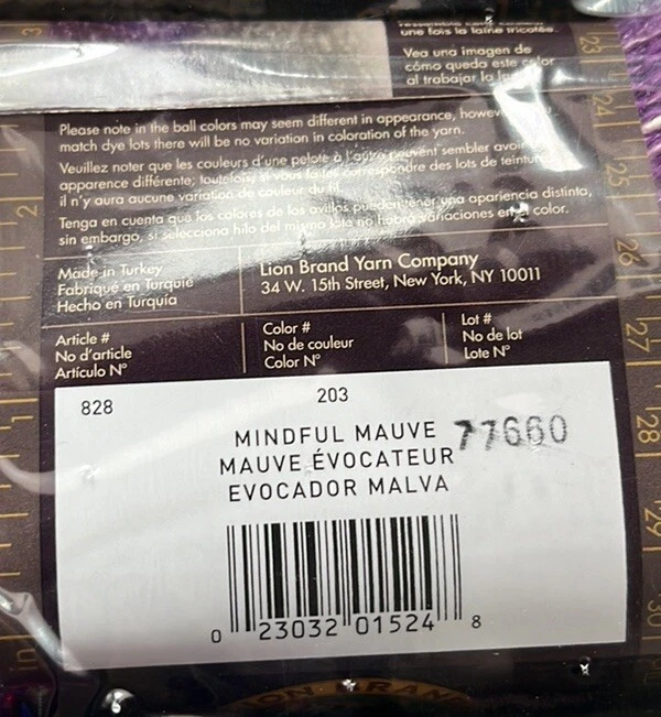 Lion Brand Shawl in a Ball Yarn "Mindful Mauve" 36 Skeins #1009 - Image 4 of 4