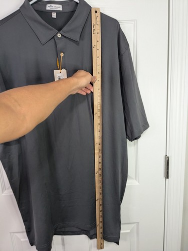Travis Matthew Polo Shirt Men's 2XL Gray Short Sleeve Golf Stretch - 第 11/12 張圖片