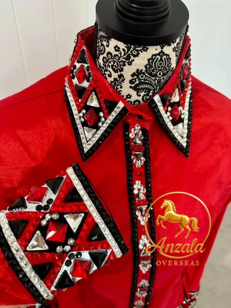 Hobby Horse Clothing Co Chemise de rodéo western bleue à