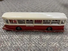 + Les Miniatures De Norev 1/43 Scale Autobus Saviem Red Bus 10" Long