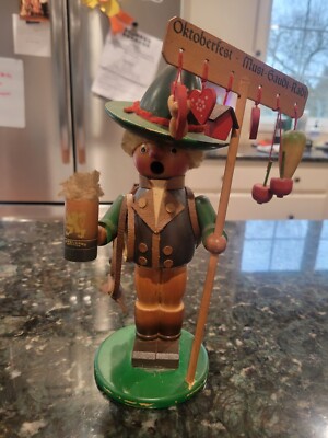  Steinbach German Smoker Oktoberfest Cone Music Box Christmas 11.75 