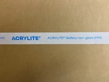 Acrylite P99 Gallery non glare 3/16" thick x 20" x 48"
