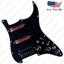 Guitar HSS Loaded Prewired Pickguard Multi Switch Coil Splitting For Red&Black