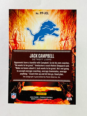 2024 Panini Phoenix Jack Campbell Phoenician Pandora Prizm Auto SP