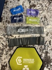 Jillian Michaels Booty Band Set 6 Ważony zestaw oporu Pakiet treningowy 4 funty Waga