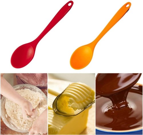 4 Pezzi Piccolo Cucchiaio in Silicone Multicolore Basting Antiaderente... - Foto 7 di 7