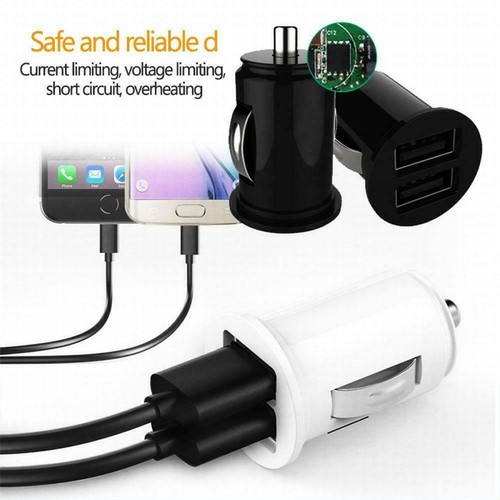 Adaptateur Secteur Prise Voiture USB 2 Ports Double Chargeur 5V/3A Briquet Vas`-` - Photo 4 sur 14