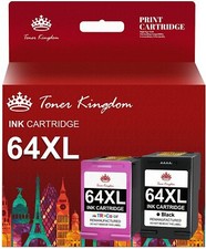 2 pk 64XL High Yield Ink for HP 64-XL Envy 6230 6258 6255 7820 7830 7864 printer