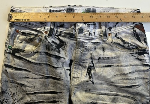 Jeans uomo LRG Lifted Research Group tinto inchiostro 32x31 grunge hipster chic - Foto 8 di 10
