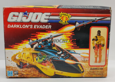 GI JOE DARKLON'S EVADER FIGURE DARKLON HASBRO VINTAGE 1989 NEW IN BOX ITALY