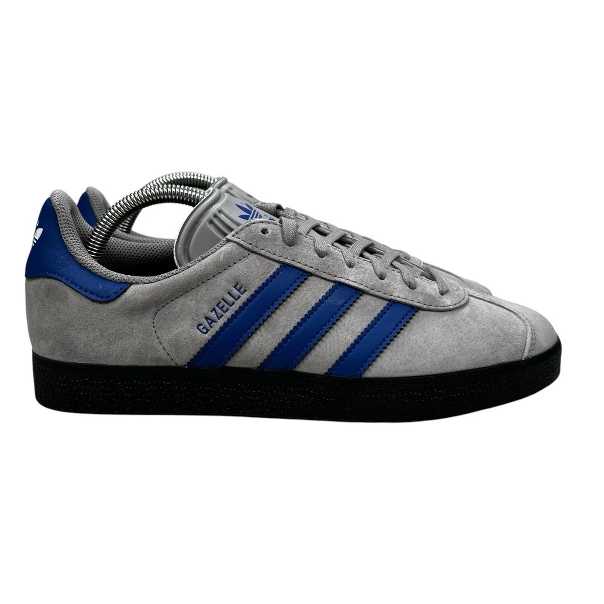 Adidas Originals Gazelle Grey Collegiate Blue Shoes IH3815 Men's