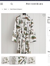 Pottery Barn National Lampoon's Christmas Vacation Robe Multi Medium