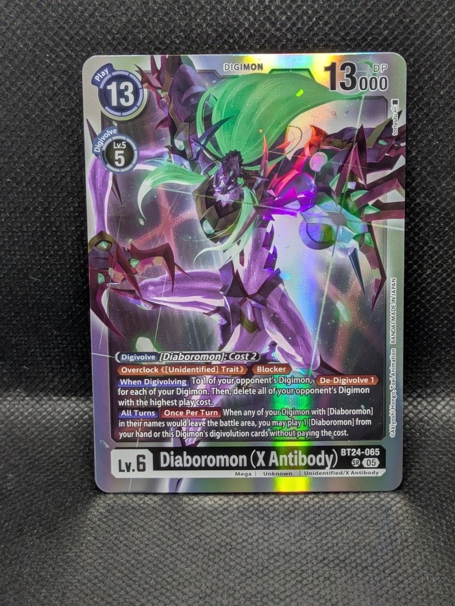 Diaboromon X Antibody BT24-065 SR Super Rare Digimon Time Stranger