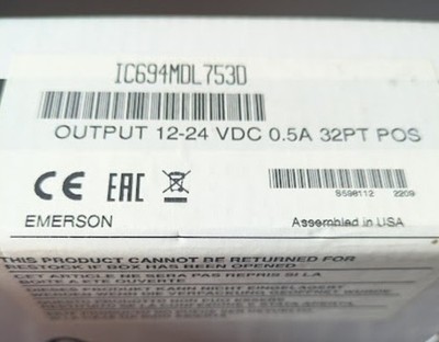 IC694MDL753D NEW GE Emerson Fanuc 12/24vdc 0.5A Positive Logic Output module