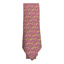 Vineyard Vines Holiday Santa Paws Pink 100 Silk Tie  Gift Box