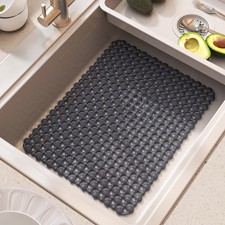 Kitchen Sink Mat for Stainless Steel Ceramic Sinks, PVC Sink Protectors Mats ...