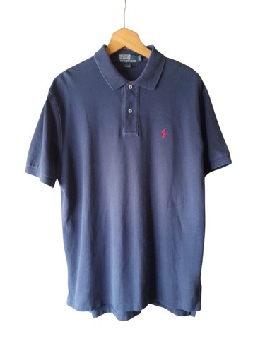 Polo Ralph Lauren Herren Poloshirt Large Navy Kurzarm Baumwolle MW22