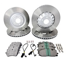 FOR AUDI Q7 3.0 TDI NEW FRONT REAR PREMIUM BRAKE DISCS & BRAKE PADS 375mm 350mm