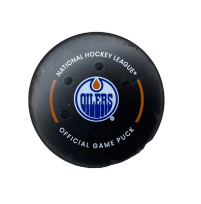 NHL Edmonton Oilers Game Used Hockey Puck - Jan. 31/2026 vs Minnesota Wild