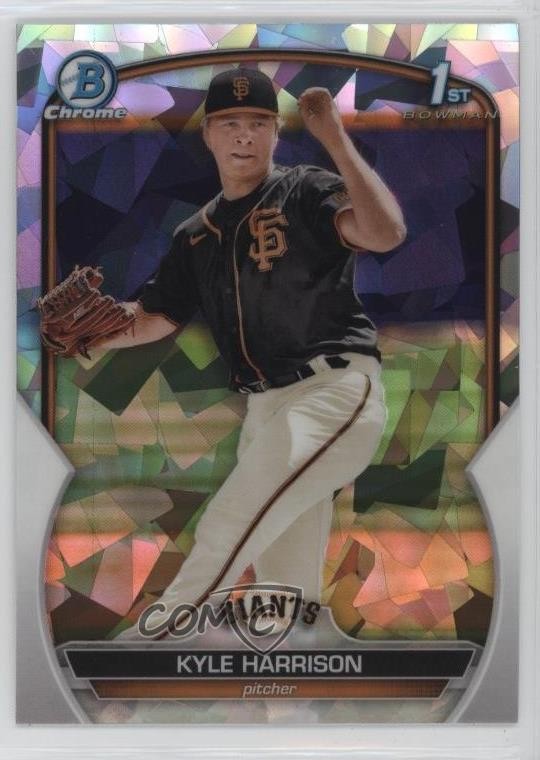 2023 Bowman Chrome Prospects Atomic Refractor Kyle Harrison #BCP-93 v9t