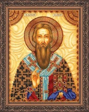 Bead "Saint Basil" Tapestry Embroidery Kit Orthodox Icon