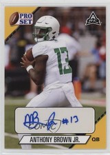 2021 Leaf Pro Set College Auto Gold Anthony Brown Jr #PS-ABJ Auto nd3