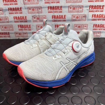 Damen Asics Dynamis BOA weiß blau Fitnessstudio Fitness Laufen Turnschuhe - UK 7 EURO 40