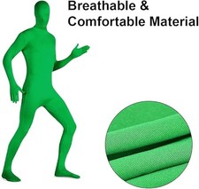Green Full Bodysuit Unisex Spandex Stretch Adult Costume Zentai VFX ste upto XXL