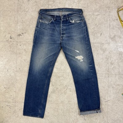 Levis 501 Jeans 33x31 60s 70s USA Vtg 66 Single Stitch Big E