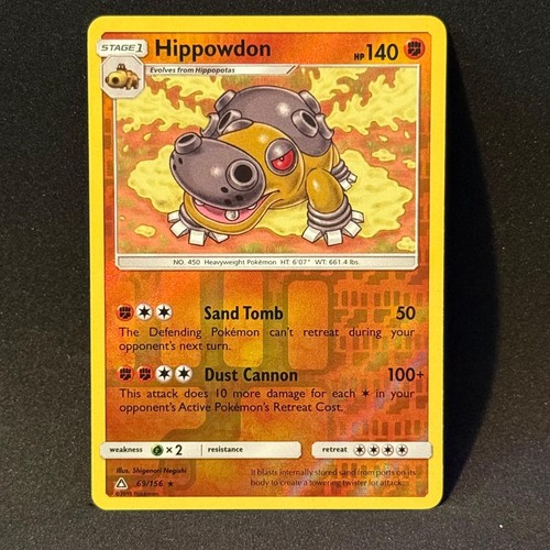 Hippowdon 69/156 Rare Ultra Prism Pokemon Reverse Holo Near Mint